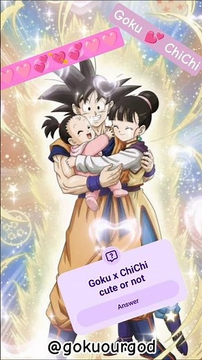 Goku and ChiChi love story in 9 images | Dragon ball Z Romance ♥️#dbz #goku #dragonball #dragonballz