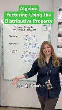 Algebra - Factoring Using the Distributive Property #algebra #mathematics #polynomials #factoring