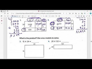 reveal math grade 5 lesson 5_4 use area models to multiply multi _ digit factors
