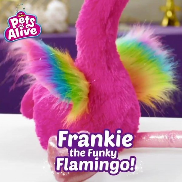 3.3K views · 67 reactions | It’s #FunkyFriday and Frankie the Funky Flamingo is ready to groove! ✨ With 3 epic songs to twist too, Frankie will have you up and dancing in no time! Frankie's got the moves, do you? | ZURU Toys | Facebook