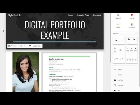 How to Create a Digital Portfolio in Google Sites