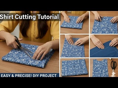 Live Shirt Cutting Tutorial | Easy Shirt Cutting Step by Step | Beginners Friendly