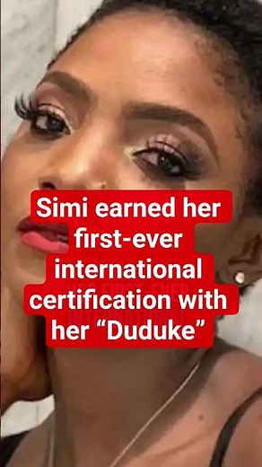Simi has just earned her first-ever international certification as her global hit “Duduke”