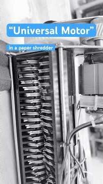 Internal mechanism of a paper shredder