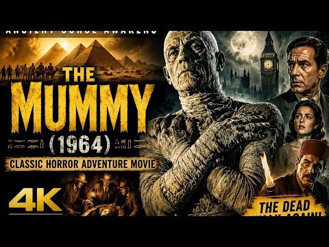 The Mummy (1964) | Classic Horror Adventure Movie | Ancient Curse Awakens in 4K Ultra HD