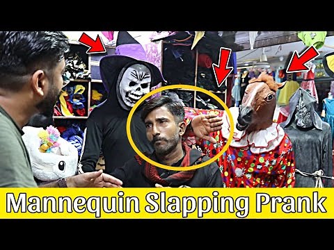 Mannequin Slapping Prank || Funny Slapping Prank || Our Entertainment