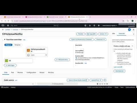 Cloud-Based Alert System using AWS S3 LAMBDA SNS