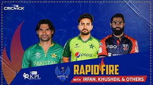 Mohammad Irfan, Khushdil Shah, Amad Butt, Mukhtar Ahmed and Abrar Ahmed 🤩 Watch Mirpur Royals' strong contingent give entertaining answers in the rapid fire round 🔥 #KPL2021 #KheloAazadiSe | CricWick