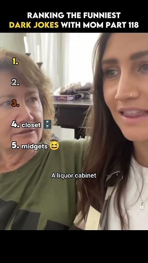 Ranking the Funniest Dark Jokes With Mom Part 118 😳😂 #shorts #funny #joke #darkhumor