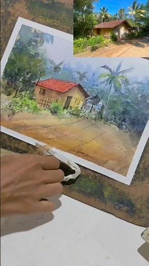 How to learn watercolour for beginners/learn watercolour painting/easy Watercolour #easywatercolor🌿