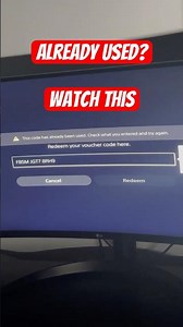PSN Code Already Redeemed FIX
