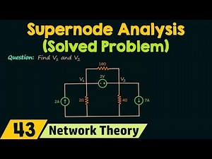 Supernode Analysis (Solved Problem) Video Lecture | Crash Course for GATE ECE (English) - Electronics and Communication Engineering (ECE)
