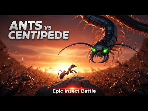 Epic Battle: Ants vs Giant Centipede | Incredible Insect Fight Story