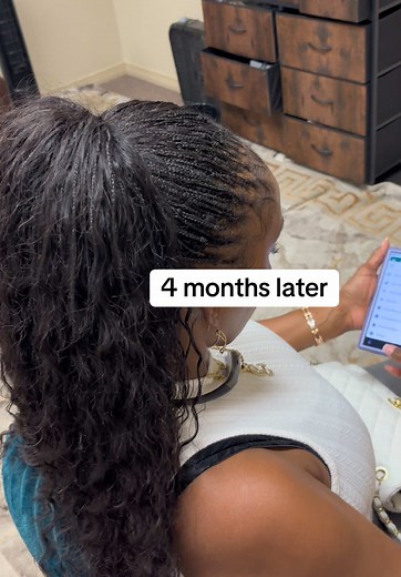 Beautiful 4-Month Old Micro Tree Braids Transformation