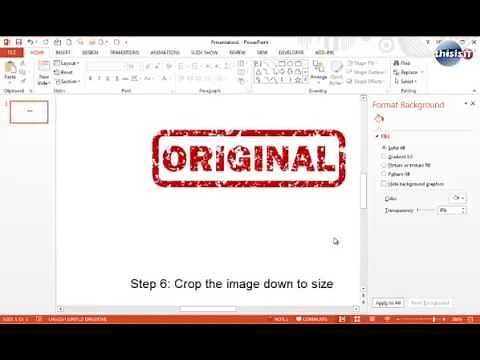 How to create a Rubber Ink Stamp Effect in PowerPoint