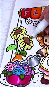 🌻🌸🌹 Florist | Cozy Jobs Coloring Book by Jade Summer
