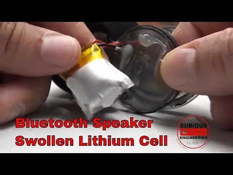 DuB-EnG: Tiny Mini Bluetooth Speaker Teardown and Repair - Replacing a swollen lithium cell upgrade