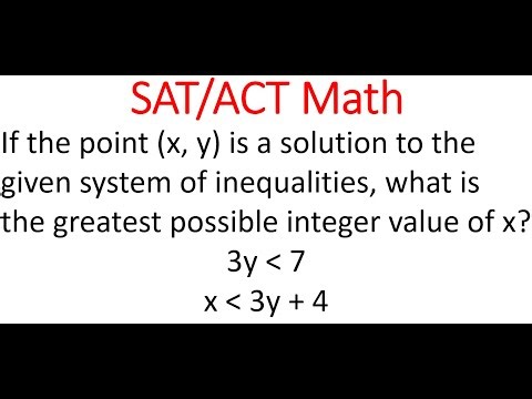 Greatest Possible Integer Value Of x From Given System Of Inequalities