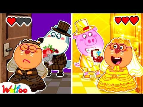 NEW | Rich vs Broke Challenge - Mysterious Door Choice | Wolfoo Channel | Kids Cartoon