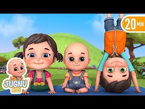 International Day of Yoga | 21 June | Exercise song for kids by Jugnu kids