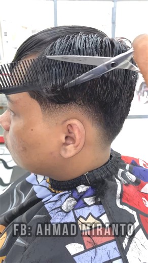 8.5K views · 64 reactions | simple overcomb using scissors #easytrickie #easytechnique #easyhaircut #haircuttutorial #overcomb #scissors #blend #using #fblifestyle #everyone #fyp #asmr | Ahmad Miranto | Facebook