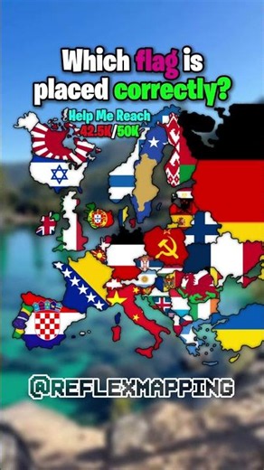 Which flag is placed correctly? #mapping #map #shorts