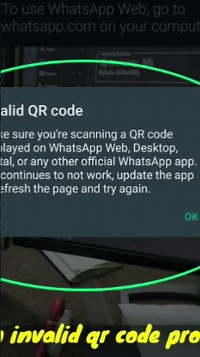 Fix WhatsApp Invalid QR Code Problem Solve | WhatsApp Web QR Code Not Working invalid qr