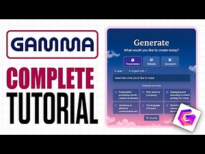 How to Use Gamma AI (Full Tutorial for Presentations, Websites & More)
