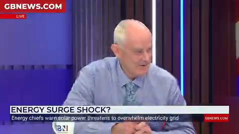 ‘We are being hammered by inflated gas prices.’Director of the Climate Media Coalition, Donnachadh McCarthy, says it’s good news that Britain has been warned of a surge in energy from solar panels, and that it’s part of the process of moving to a clean grid.