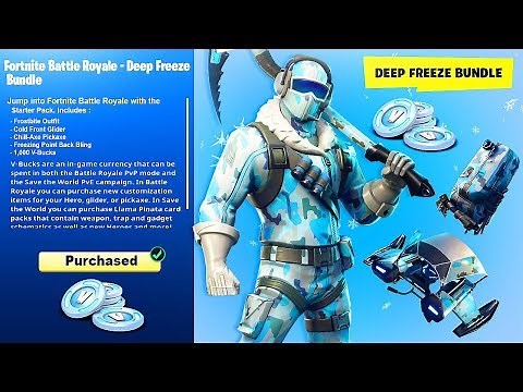New DEEP FREEZE Skin Bundle Pack in Fortnite..