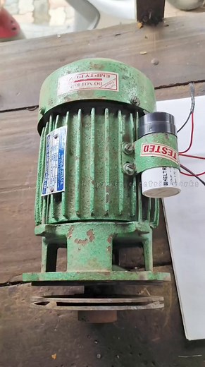 Single phase motor capacitor connection #motorwinding #motorcapacitorconnection #electrical | Hi power electric works