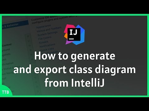 How to generate and export class diagram from IntelliJ