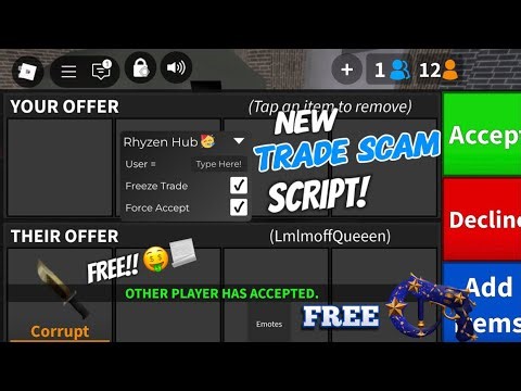 [OP! 🤑] BEST MM2 TRADE SCAM SCRIPT! (WORKING 2025! 📃) | PASTEBIN | MURDER MYSTERY 2