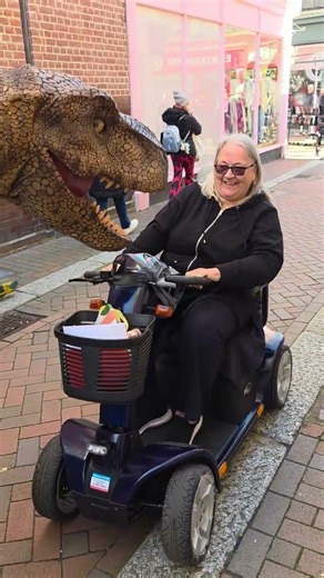 You'd need to have a Lambourgini to escape from Rexy!#prank #scare #fun #funny #dinosaurs