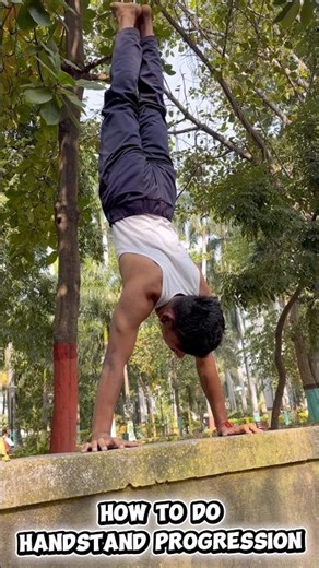 How To Do Handstand Progression #shorts #calisthenics #fitness #tutorial