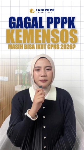 GAGAL PPPK KEMENSOS, MASIH BISA IKUT CPNS 2026? 😱 Pertanyaan ini belakangan menjadi kebingungan yang cukup ramai di kalangan pelamar karena banyak peserta yang takut salah mengambil keputusan. Yuk, tonton penjelasan lengkapnya di video ini biar kamu gak ragu lagi buat submit berkas pendaftaran sebelum portal SSCASN padat! Mau file PDF resminya? Komen 'GRUP' di bawah sekarang! 👇 #PPPKKemensos2026 #InfoCPNS #PejuangASN #SekolahRakyat #JadiPPPK