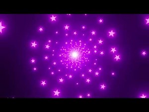 10 Hour - VJ LOOP NEON purple stars Abstract Background- live wallpaper Motion 4k Screensaver