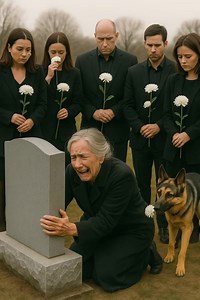 During the funeral of a young officer, his mother was crying near the...