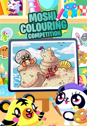 Vote for Your Favorite Moshi Coloring Competition Submissions!
