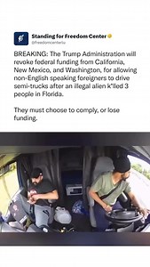 22K views · 1.3K reactions | If you can’t speak our language, you shouldn’t drive a deadly weapon | Standing For Freedom Center | Facebook