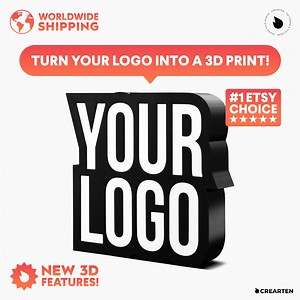 Print Your 3D Logo, 3D Print Custom Logo, 3D Print Logo, 3D Print, 3D Custom Print, 3D Print Name, 3D Gift, 3D Logo Pack - ORDER YOURS NOW! - Etsy