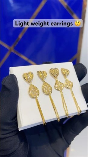Latest Heart Gold Earrings Design 😍 | 22K Fancy Long Latkan | New Collection 2026