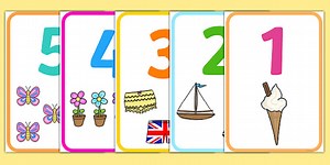 Number Picture Poster 1-20