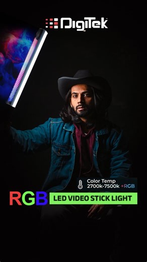 Breakless Unboxing on Instagram: "Transform your videos from basic to cinematic in seconds 🎥✨ This Digitek Dual-Sided RGB LED Light Wand is a game-changer for creators 🔥 ✔️ 2700K–7500K + RGB ✔️ CRI 95+ (true skin tones) ✔️ 3500 Lumens powerful output ✔️ Perfect for Reels, YouTube, Product Shoots & Portraits If you’re serious about content creation, photography or videography, this is a must-have lighting gear 💡 ✨ Create cinematic reels ✨ Shoot professional videos ✨ Elevate your social media g