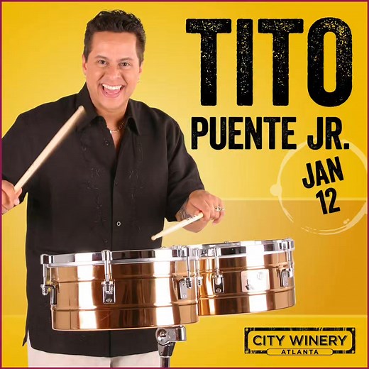 Atlanta, Georgia let's Mambo in 2026! Come celebrate Latin jazz music with Tito Puente, Jr. and his latin jazz ensemble live in concert on Monday January 12th at City Winery in Atlanta located at 650 North Avenue Ne, Atlanta, GA 30308. 8pm show get your tickets now at this link below 👇👇👇 https://citywinery.com/atlanta/events/tito-puente-jr-fxht1w @citywineryatl #citywineryatlanta #citywineryatl #TitoPuenteJr ##titopuente #mambofied #mambomusic #latinjazz #jazz #atlanta #Georgia #🍑 | Tito Pue
