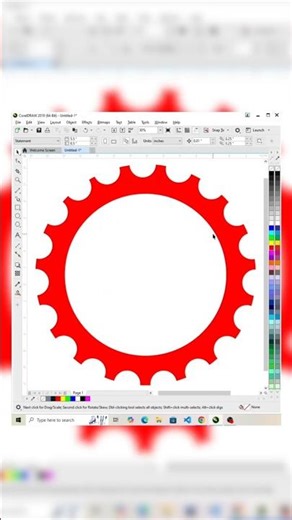 Setting icon design in Corel Draw | setting icon in Corel draw #vectornator #shortvideo #ytshorts
