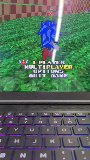 Playing SRB2 Version 2.0.6 on a Gaming Laptop at Best Buy