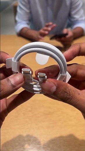 First Look at the iPhone 15 USB Type-C Cable #apple #iphone