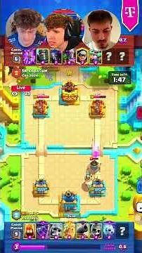0.01 seconds decide the CRL game for Sam… 🤯🔥 #clashroyale