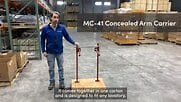 MIFAB MC-41 Fixture Carrier with Concealed Arms Overview Video | WebstaurantStore